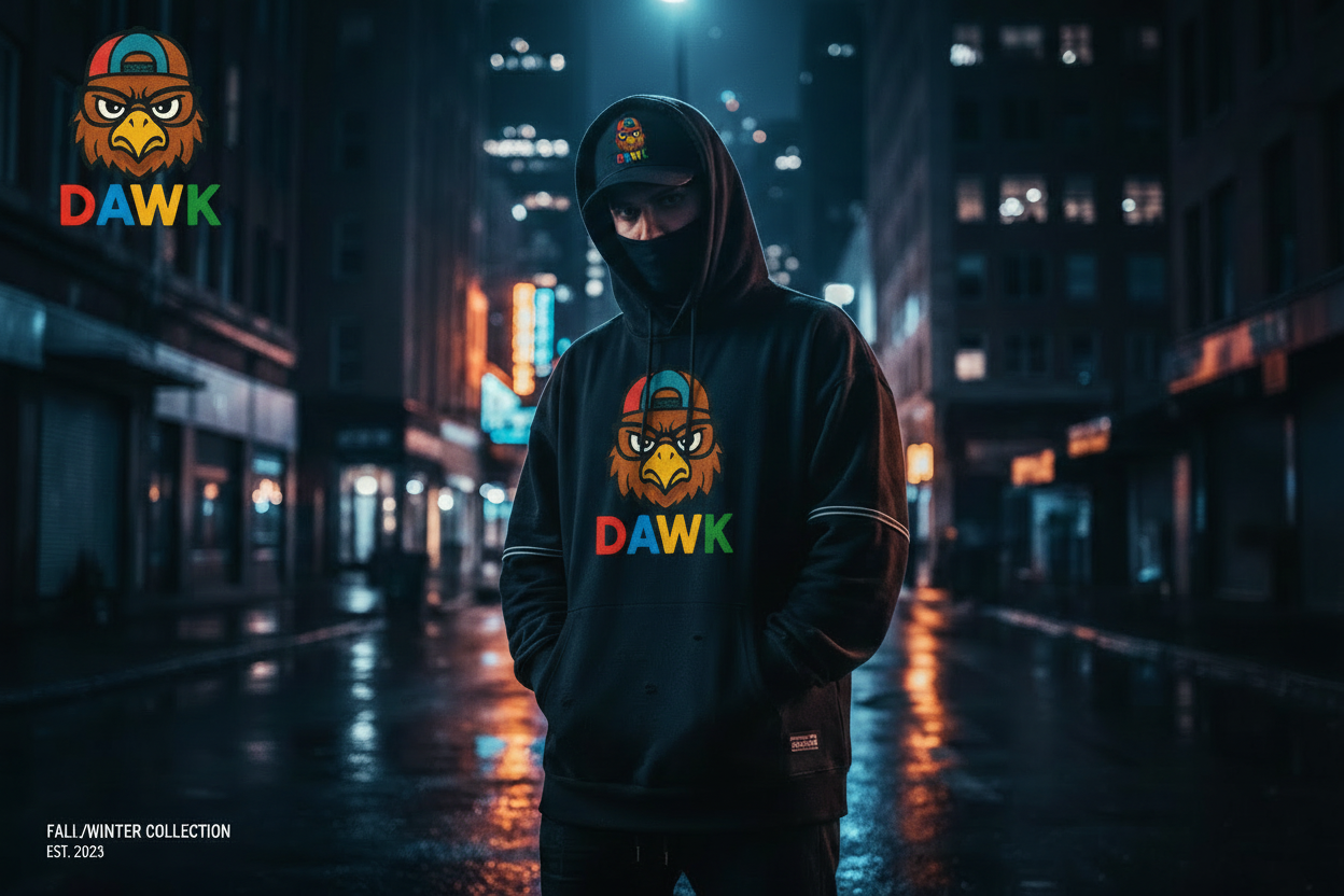 DAWK CLOTHING Hero with Logo
